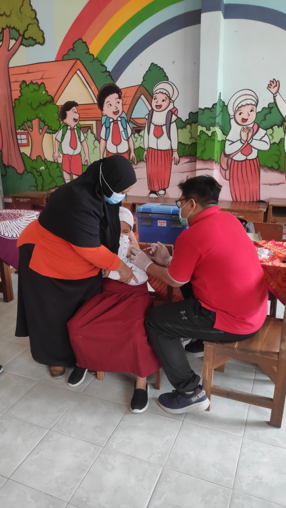 Vaksinasi Tahap Pertama di SD Negeri Pangkatrejo